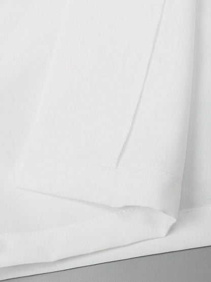 Manfinity Men Solid Drop Shoulder Kimono without Tee