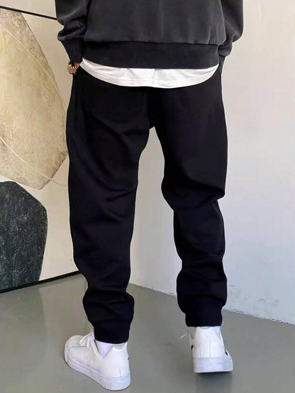 Manfinity Hypemode Men Letter Graphic Drawstring Waist Sweatpants