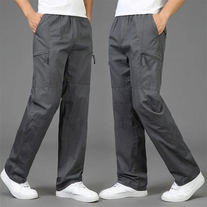 2024 Autumn Fashion Men Pants Casual Cotton Long Pants Straight Joggers Homme Big Size 5XL Comfortable Loose Trousers for Men