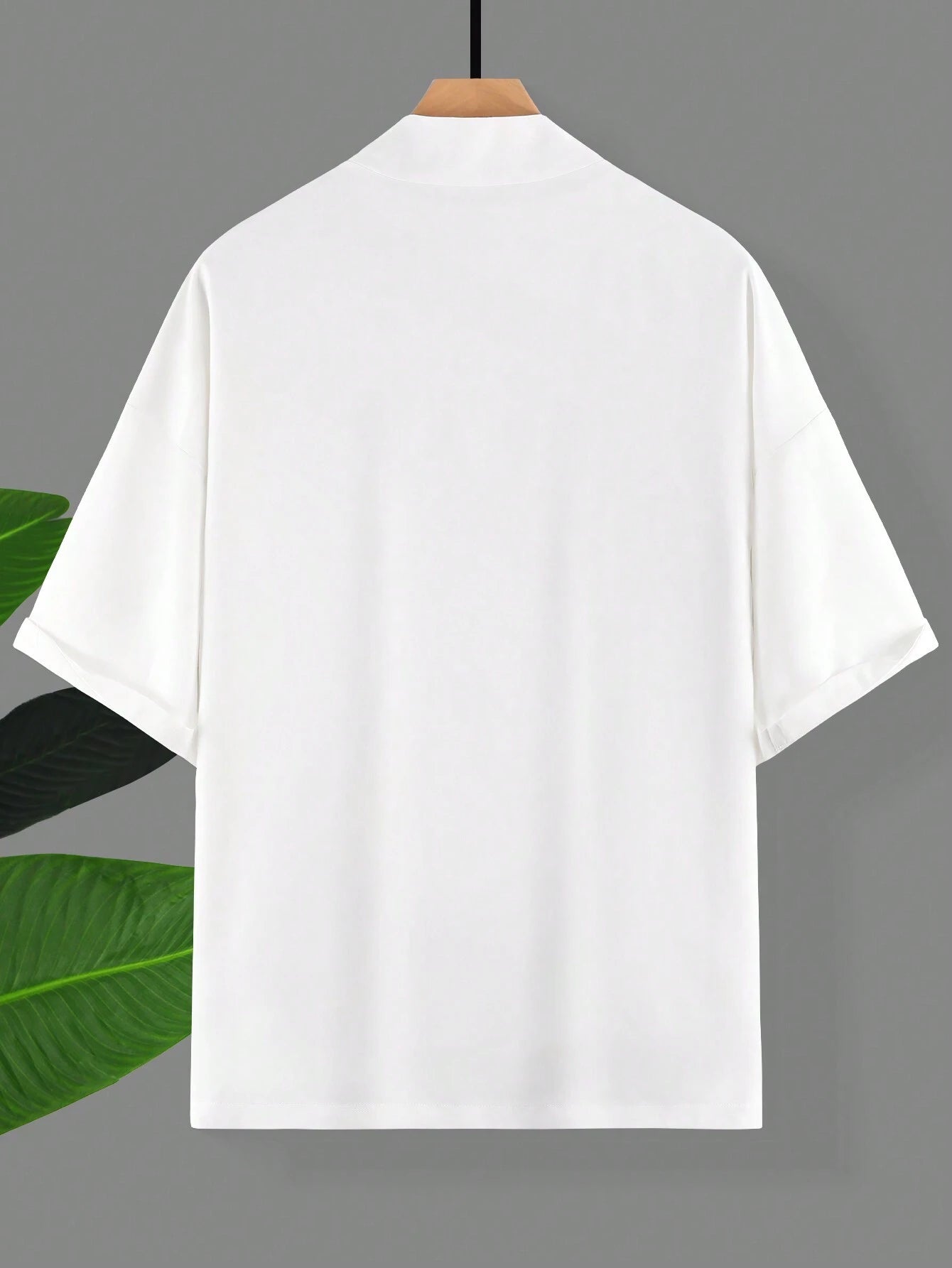Manfinity Men Solid Drop Shoulder Kimono without Tee