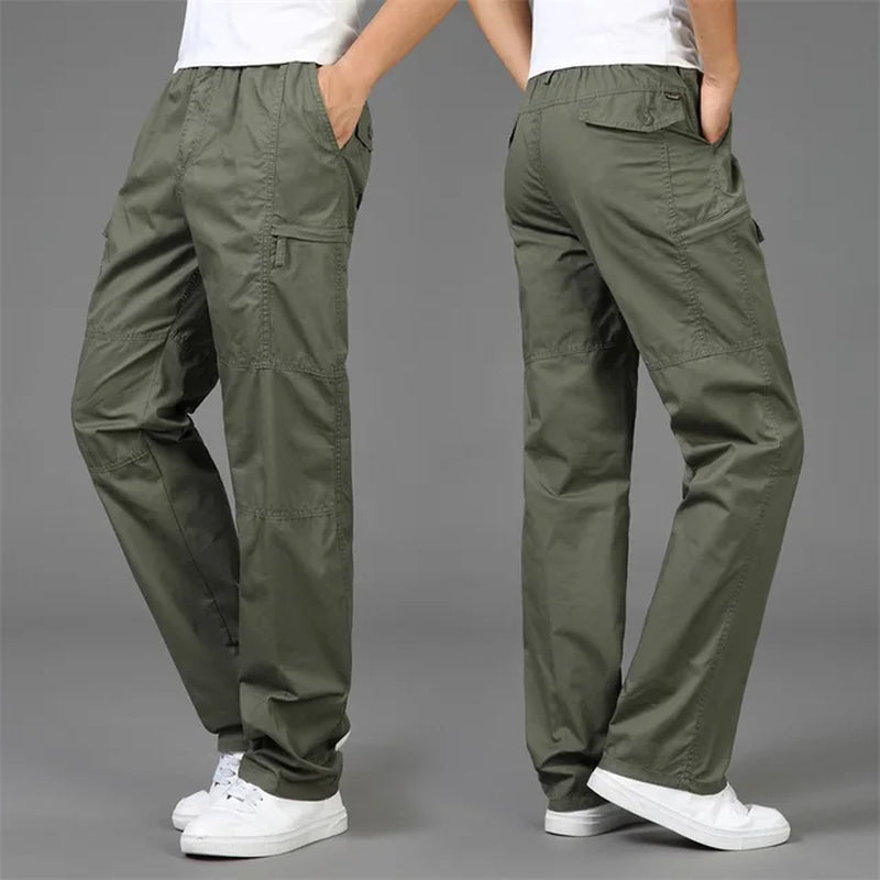 2024 Autumn Fashion Men Pants Casual Cotton Long Pants Straight Joggers Homme Big Size 5XL Comfortable Loose Trousers for Men